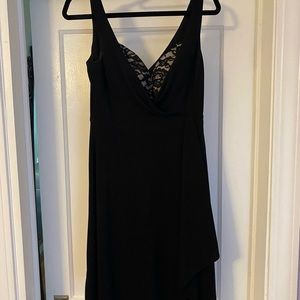 Black lace detail dress
